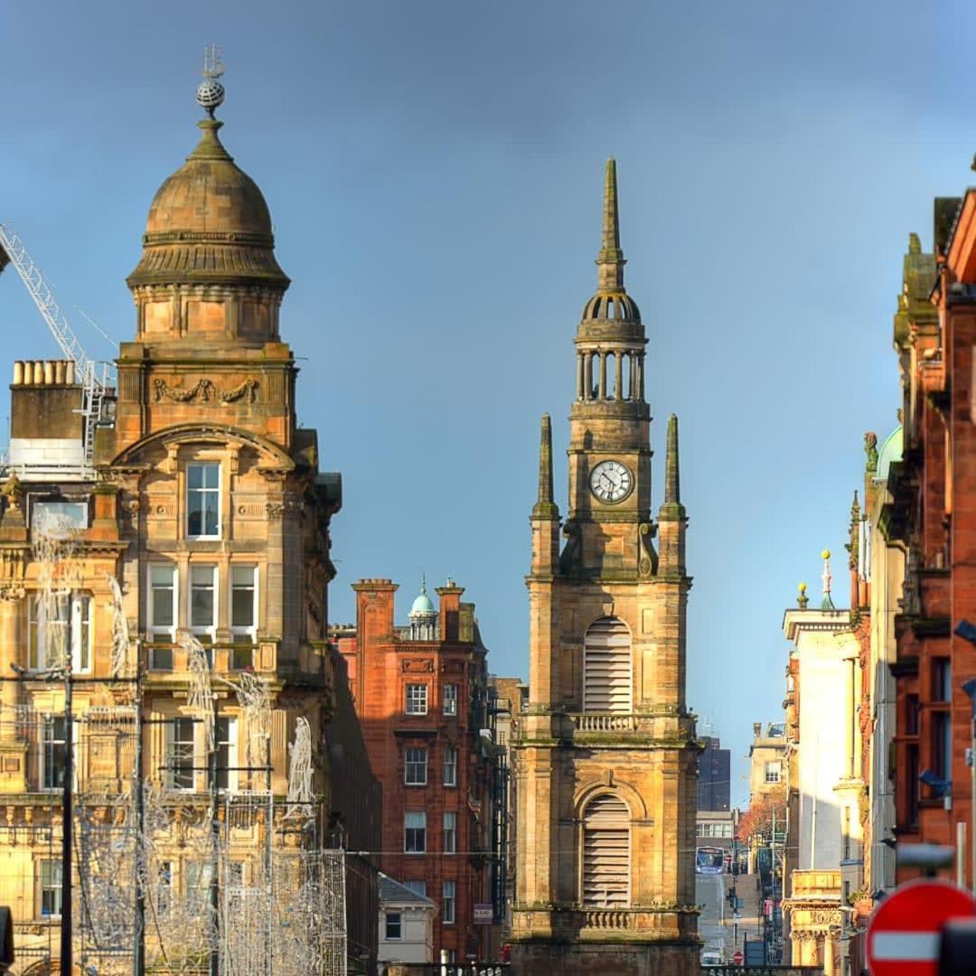 Beautiful Flat With Panoramic Views Over The City Glasgow Luaran gambar